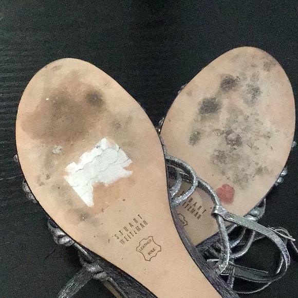 Stuart Weitzman size 9 silver sandals - Picture 8 of 13